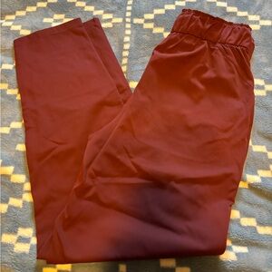 Lululemon burgundy straight leg pant